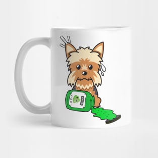 Naughty Yorkshire Terrier Spilled Wasabi Mug